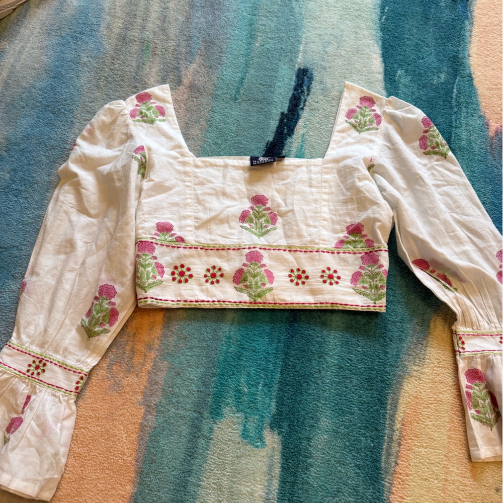 Maddison matthew’s floral crop top